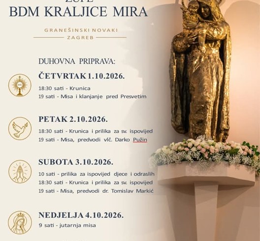 Proslava 25. obljetnice Župe BDM Kraljice mira u Granešinskim Novakima